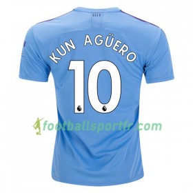 Tenue Manchester City Kun Agüero 10 Domicile 2019-2020 Maillot de Foot